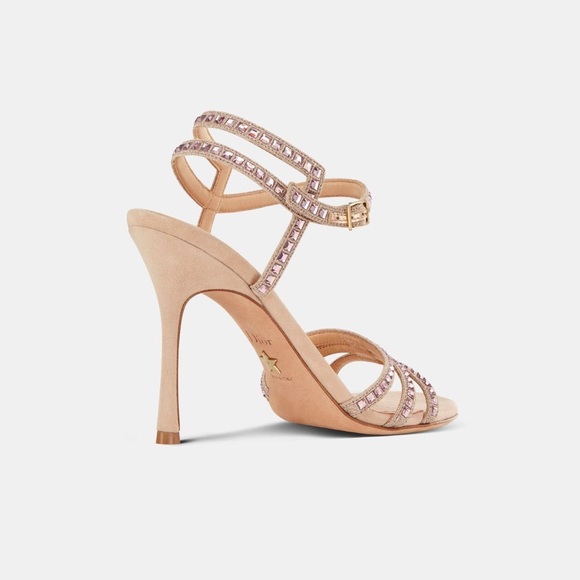 Brand New in Box DIOR Gem Heeled Sandals in Nude - Picture 9 of 9